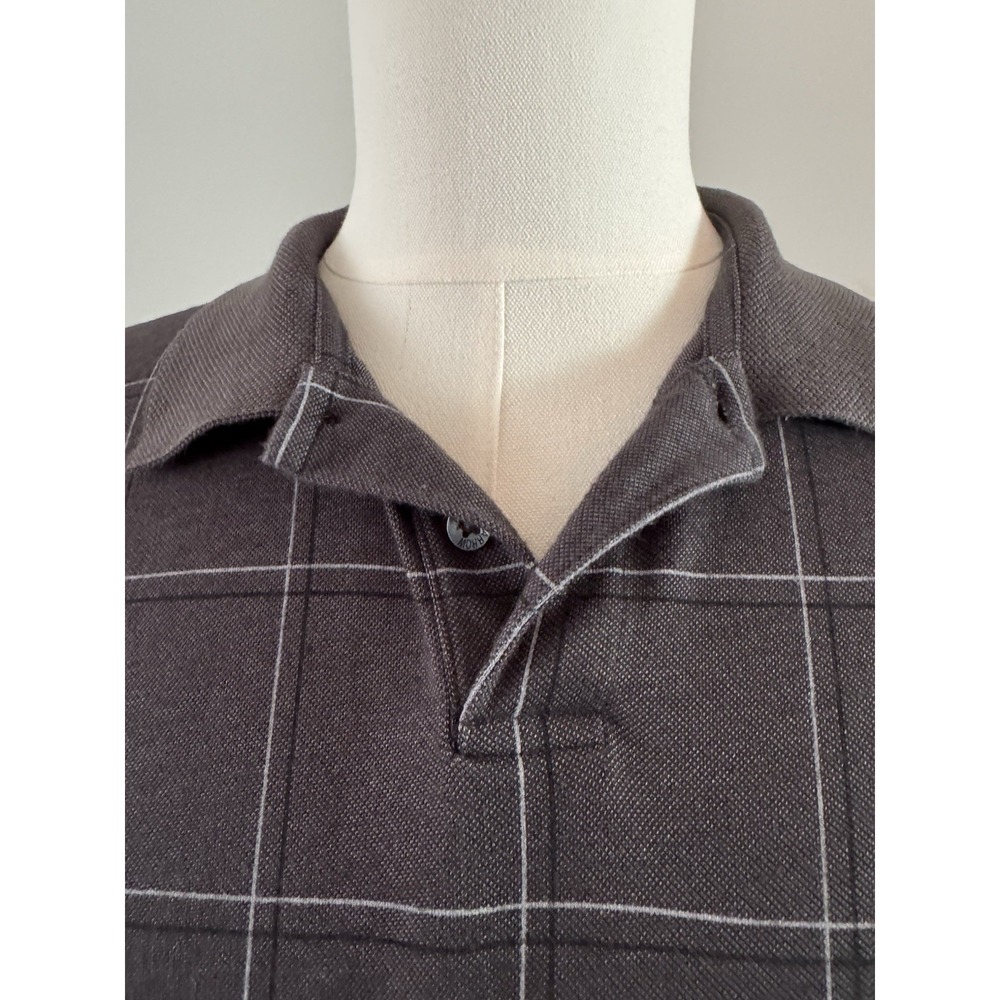 Arrow Mens Polo Shirt Size M Black Classic Fit - Picture 3 of 6